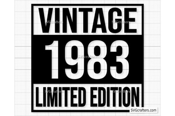 Download Vintage 1983 Svg Png, 39th Birthday Svg - Vintage Collection