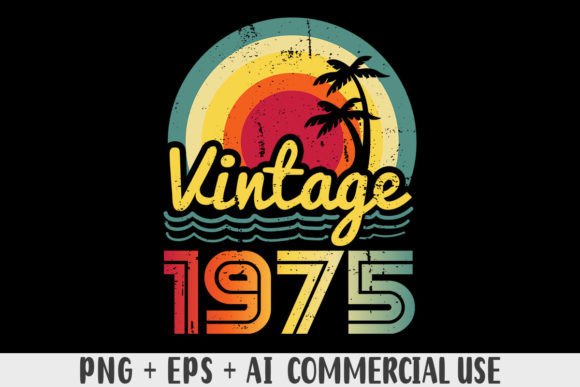 Download Vintage 1975 PNG Sublimation Design - Vintage Collection
