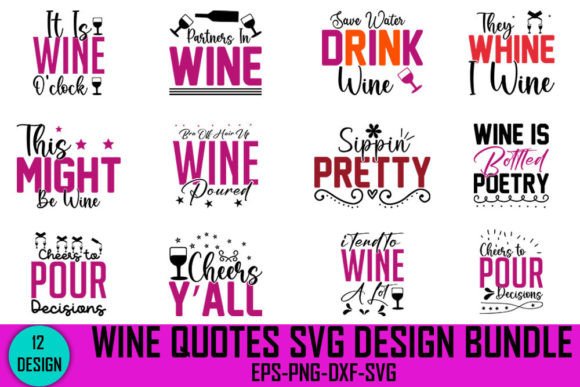 Download Wine Quotes Svg Design Bundle, - Svg design bundle Collection