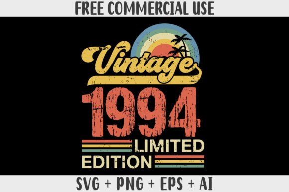 Download Retro Vintage 1994 Limited Edition - Vintage Collection
