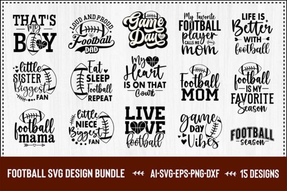 Download Football SVG Design Bundle - Premium Bundle