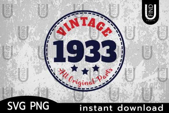 Download Vintage 1933 All Original Parts - Vintage Collection