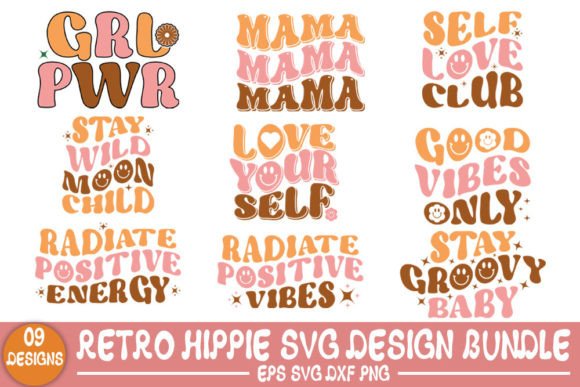 Download Retro Hippie SVG Design Bundle, - Svg design bundle Collection