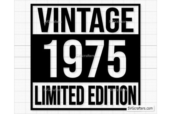 Download Vintage 1975 Svg Png, 47th Birthday Svg - Vintage Collection