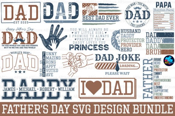 Download Father's Day SVG Design Bundle - Premium Resources