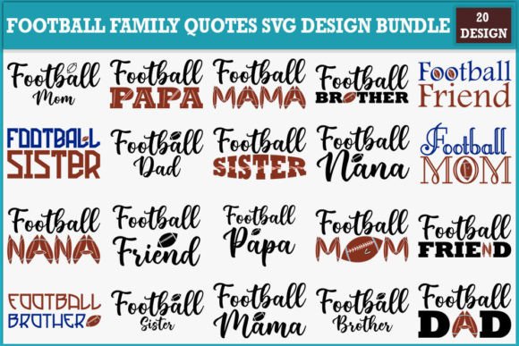 Download Football Family Quotes Svg Design Bundle - Svg design bundle Collection