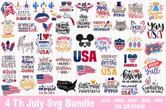 Download 4th of July SVG Design Bundle PNG - Premium Resources