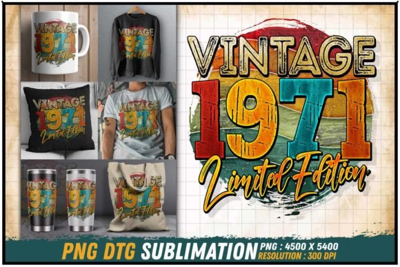 Download Vintage 1971 Limited Edition Retro Round - Vintage Collection