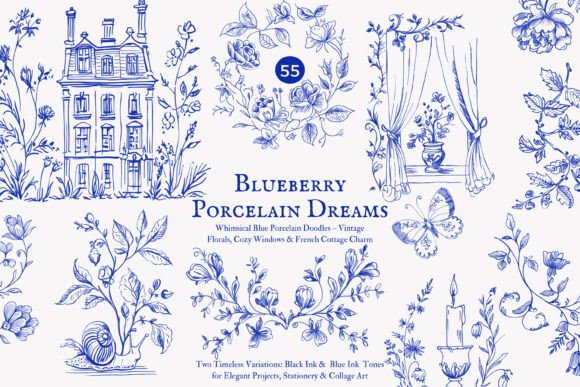 Download Vintage Doodles Sketched Clipart Set - Premium Resources