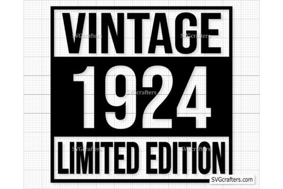 Download Vintage 1924 Png Svg, 98th Birthday Svg - Vintage Collection