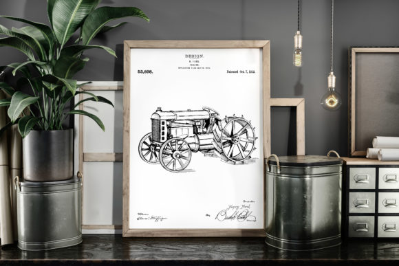 Download Tractor 1919 Vintage Patent Art Poster - Vintage Collection