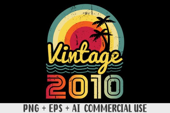 Download Vintage 2010 PNG Sublimation Design - Vintage Collection