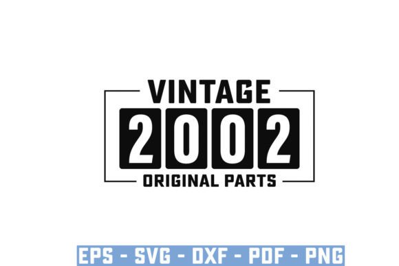 Download Vintage 2002 Original Parts Funny Svg - Vintage Collection