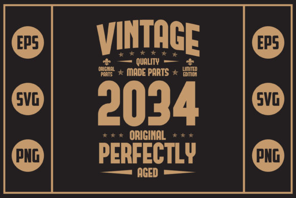 Download Vintage 2034 Original Perfectly Aged - Vintage Collection