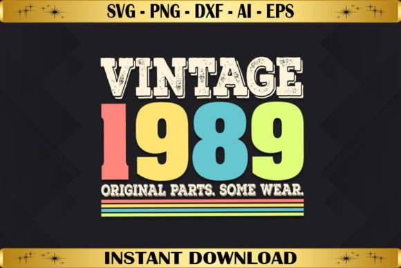 Download Vintage 1989 Original Parts Birthday - Vintage Collection