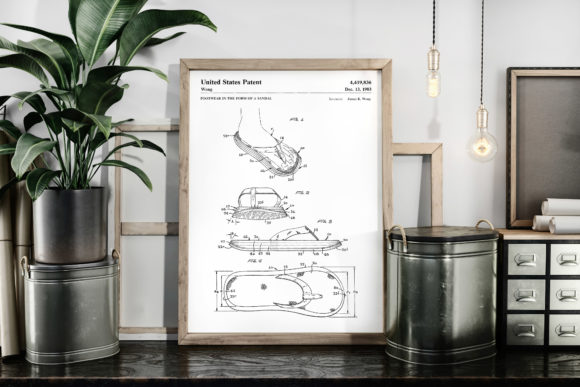 Download Flip-flops 1983 Vintage Patent Poster - Vintage Collection