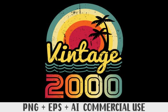 Download Vintage 2000 PNG Sublimation Design - Vintage Collection