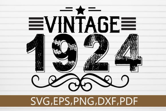 Download Vintage 1924 SVG Design - Vintage Collection
