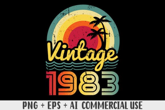 Download Vintage 1983 PNG Sublimation Design - Vintage Collection