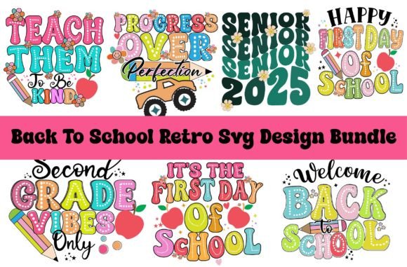 Download Back to School Retro SVG Design Bundle - Svg design bundle Collection
