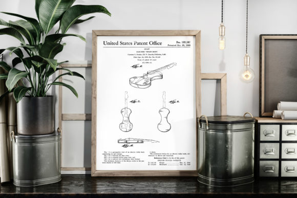 Download Electric Violin 1960 Vintage Patent Art - Vintage Collection